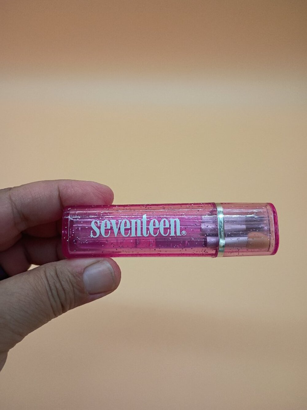 Seventeen Magazine Promo Travel Makeup Brush Kit Glitter Pink Vintage Y2K NEW